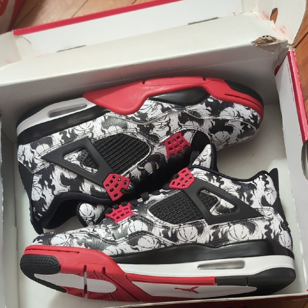Jordan Athletic Shoes Black Red White